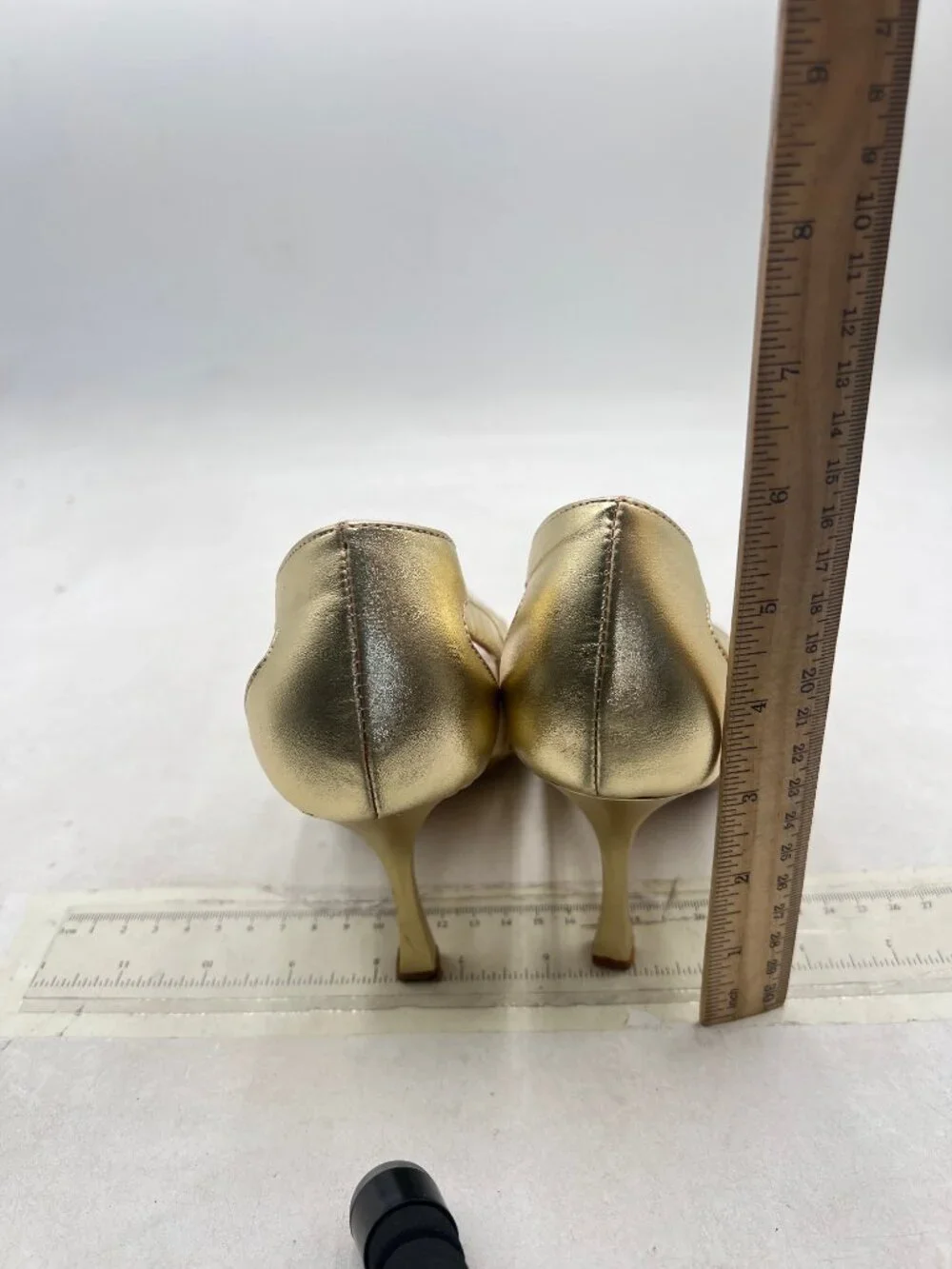 FOWT Gold Pointed Cap Toe Pumps Slip on Stiletto High Heels Hollow Cut Sexy Shoe